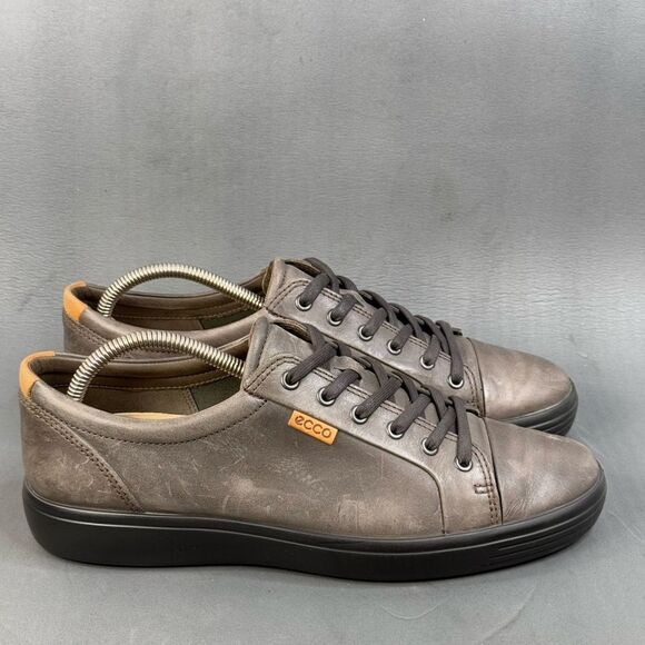 ECCO Men's Soft 7 Sneaker shoes dark gray size 10 - Picture 1 of 8